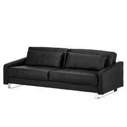 Loftscape Canapé convertible Club - Imitation cuir - Noir