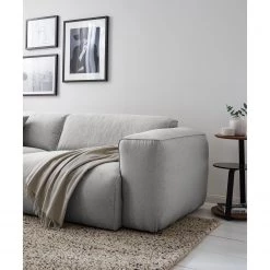 Studio Copenhagen Canapé 3 places HUDSON - Tissu Saia: Gris clair -Canapés Soldes Magasin 1000009285 201130 15532000070 DETAILS P000000001000009285