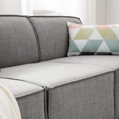 Canapé Kinx (3 places) Tissu - Tissu Milan : Gris clair -Canapés Soldes Magasin 1000011529 180619 15564666 GALLERYIMAGES P000000001000011529