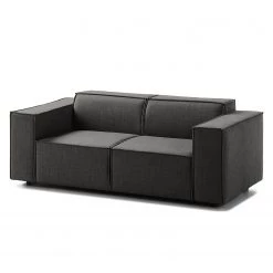 Canapé Kinx (2 places) - Tissu Milan : Anthracite - Sans fonction -Canapés Soldes Magasin 1000011644 180619 155715202 GALLERYIMAGES P000000001000011644