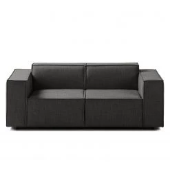 Canapé Kinx (2 places) - Tissu Milan : Anthracite - Sans fonction -Canapés Soldes Magasin 1000011644 180619 155715204 GALLERYIMAGES P000000001000011644