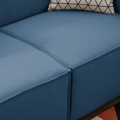 Canapé Kinx (2,5 places) Tissu - Tissu Osta: Bleu foncé - Sans fonction -Canapés Soldes Magasin 1000011661 220613 040 DETAILS P000000001000011661