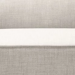 Canapé d'angle Kinx II - Tissu Milan : Blanc vieilli - Méridienne courte à gauche (vue de face) - Sans fonction -Canapés Soldes Magasin 1000011698 180619 155821620 GALLERYIMAGES P000000001000011698