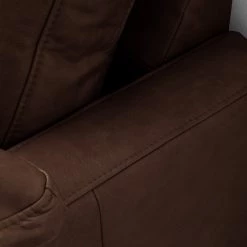 Ars manufacti Canapé Horley (3 places) - Cuir véritable - Marron foncé -Canapés Soldes Magasin 1000015077 211215 092022000190 DETAILS P000000001000015077