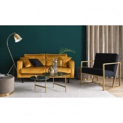 Eva Padberg Collection Canapé Edina (2 places) - Miel -Canapés Soldes Magasin 1000015132 190917 15215400004 MOOD DETAILS P000000001000015132 mood