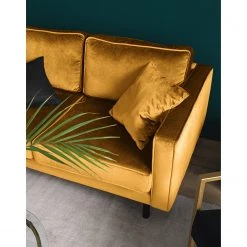 Eva Padberg Collection Canapé Edina (2 places) - Miel -Canapés Soldes Magasin 1000015132 190917 15215500006 DETAILS P000000001000015132