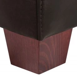 Maison Belfort Canapé Fragola (3 places) - Cuir véritable Marron foncé -Canapés Soldes Magasin 1000015214 210901 14170700008 DETAILS P000000001000015214