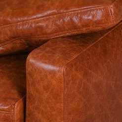 Ars manufacti Canapé Horley - 2 places - Cuir véritable - Cognac vintage 19 Ars manufacti Canapé Horley - 2 places - Cuir véritable - Cognac vintage -Canapés Soldes Magasin 1000015367 200616 19121800052 DETAILS P000000001000015367