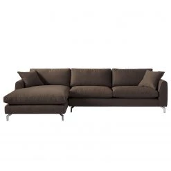 Fredriks Canapé d'angle Crotto Tissu - Expresso - Méridienne courte à gauche (vue de face) -Canapés Soldes Magasin 1000019965 190710 11190800013 DETAILS P000000001000019965