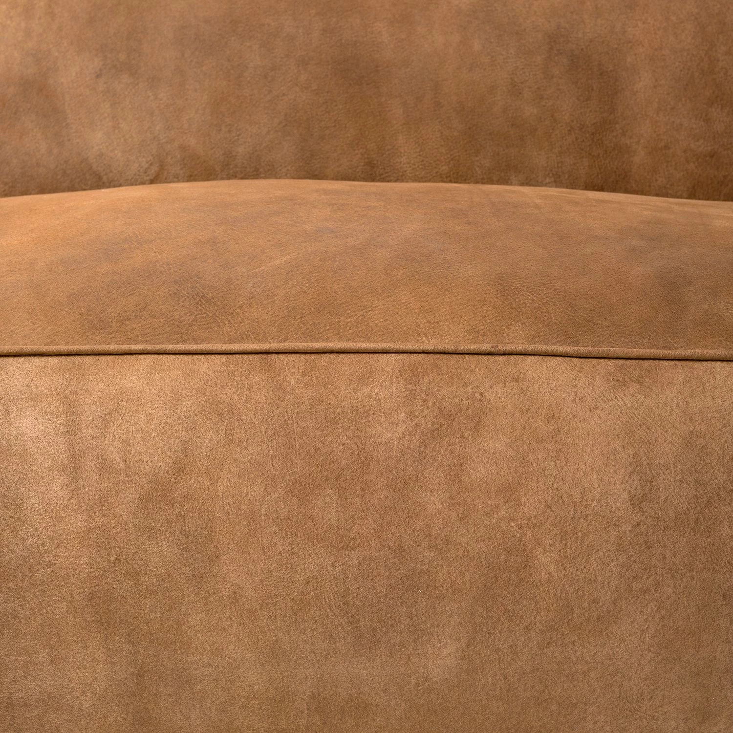 Ars manufacti Canapé Pentre (3 places) Cuir véritable - Marron clair 14 Ars manufacti Canapé Pentre (3 places) Cuir véritable - Marron clair – Image 14