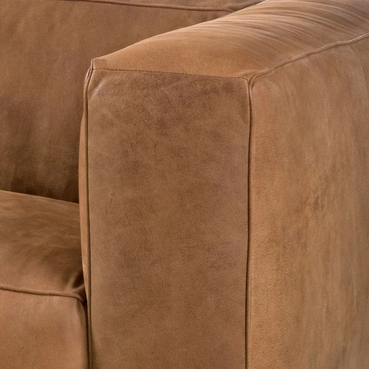 Ars manufacti Canapé Pentre (3 places) Cuir véritable - Marron clair 15 Ars manufacti Canapé Pentre (3 places) Cuir véritable - Marron clair – Image 15