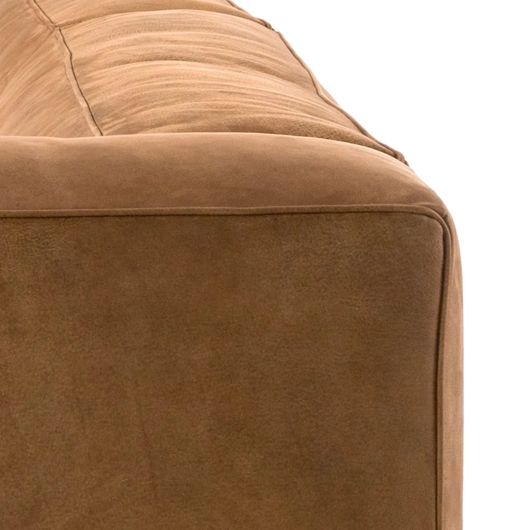 Ars manufacti Canapé Pentre (3 places) Cuir véritable - Marron clair 17 Ars manufacti Canapé Pentre (3 places) Cuir véritable - Marron clair – Image 17