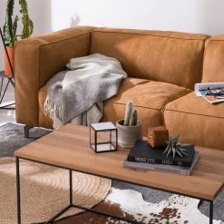 Ars manufacti Canapé Pentre (3 places) Cuir véritable - Marron clair 45 Ars manufacti Canapé Pentre (3 places) Cuir véritable - Marron clair -Canapés Soldes Magasin 1000020142 200518 14205000003 DETAILS P000000001000020142