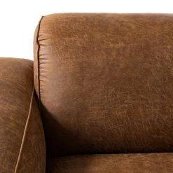 Ars manufacti Grand canapé Burrill Aspect cuir vieilli - Cognac -Canapés Soldes Magasin 1000020145 190619 17375100011 GALLERYIMAGES P000000001000020145