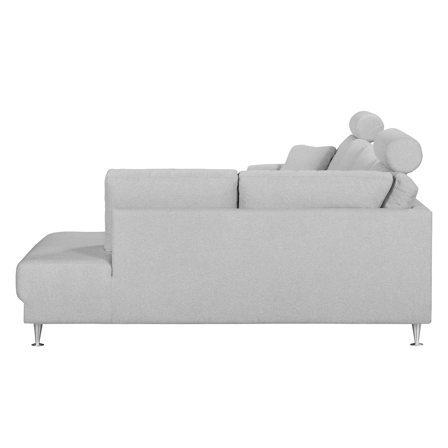 Fredriks Canapé panoramique Arietta - Gris platine - Méridienne courte à gauche / longue à droite (vue de face) 8 Fredriks Canapé panoramique Arietta - Gris platine - Méridienne courte à gauche / longue à droite (vue de face) – Image 8