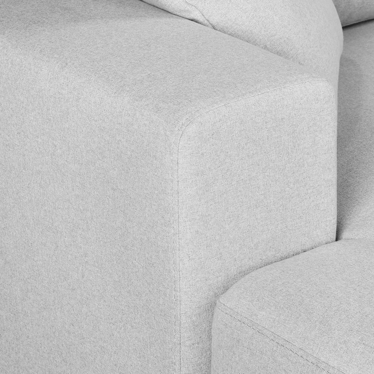 Fredriks Canapé panoramique Arietta - Gris platine - Méridienne courte à gauche / longue à droite (vue de face) 14 Fredriks Canapé panoramique Arietta - Gris platine - Méridienne courte à gauche / longue à droite (vue de face) – Image 14