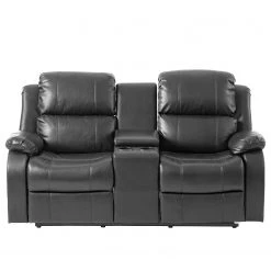Modoform Fauteuil de cinéma Mendis (2 places) - Imitation cuir - Noir 41 Modoform Fauteuil de cinéma Mendis (2 places) - Imitation cuir - Noir -Canapés Soldes Magasin 1000027315 201130 13573300225 DETAILS P000000001000027315