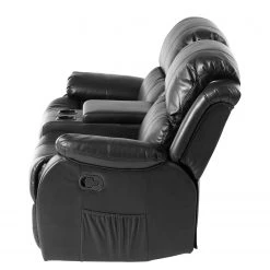 Modoform Fauteuil de cinéma Mendis (2 places) - Imitation cuir - Noir 42 Modoform Fauteuil de cinéma Mendis (2 places) - Imitation cuir - Noir -Canapés Soldes Magasin 1000027315 201130 13573400226 DETAILS P000000001000027315