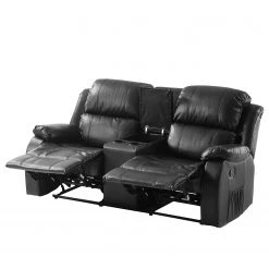 Modoform Fauteuil de cinéma Mendis (2 places) - Imitation cuir - Noir 46 Modoform Fauteuil de cinéma Mendis (2 places) - Imitation cuir - Noir -Canapés Soldes Magasin 1000027315 201130 13573400230 DETAILS P000000001000027315