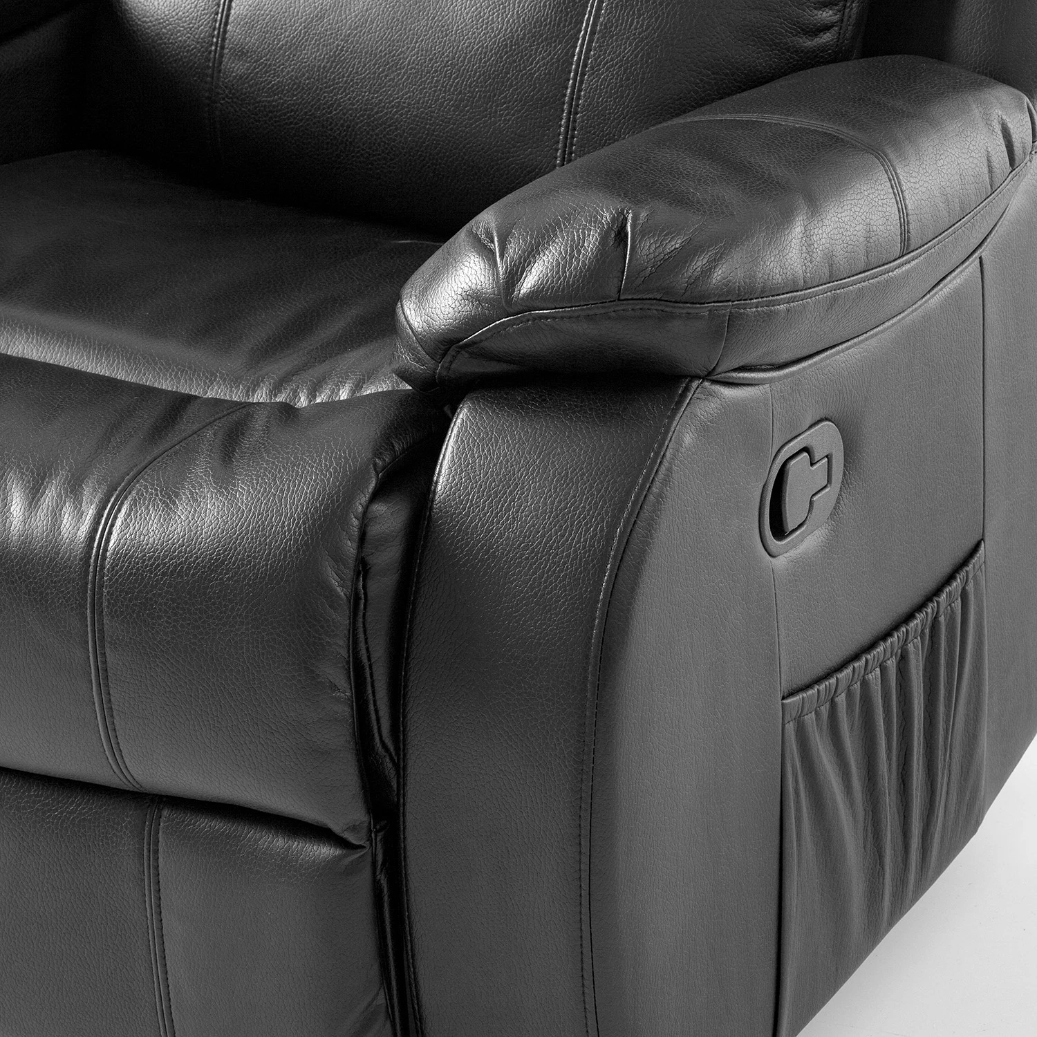 Modoform Fauteuil de cinéma Mendis (2 places) - Imitation cuir - Noir 23 Modoform Fauteuil de cinéma Mendis (2 places) - Imitation cuir - Noir – Image 23