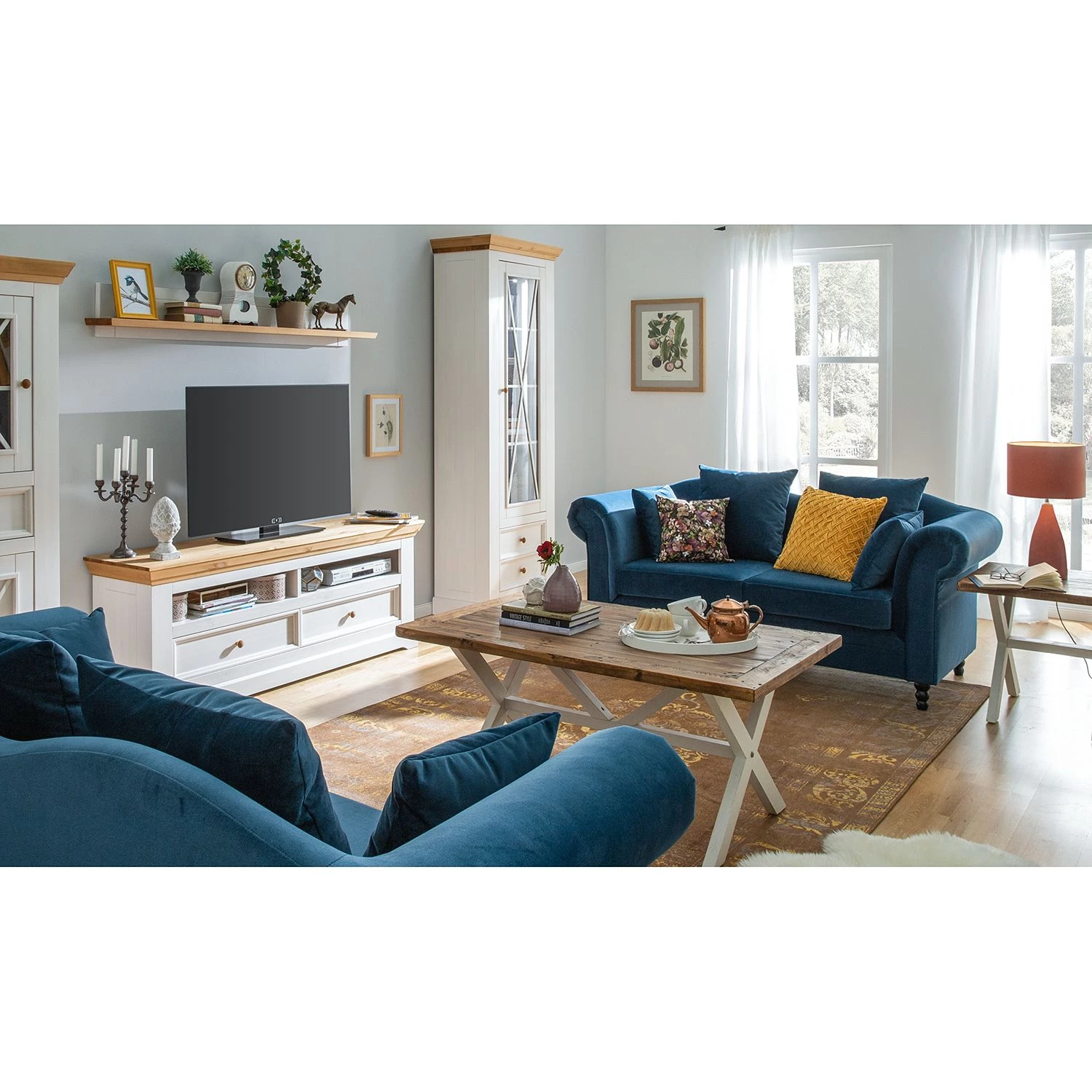 Jack & Alice Canapé York (2 places) - Bleu pétrole 2 Jack & Alice Canapé York (2 places) - Bleu pétrole – Image 2