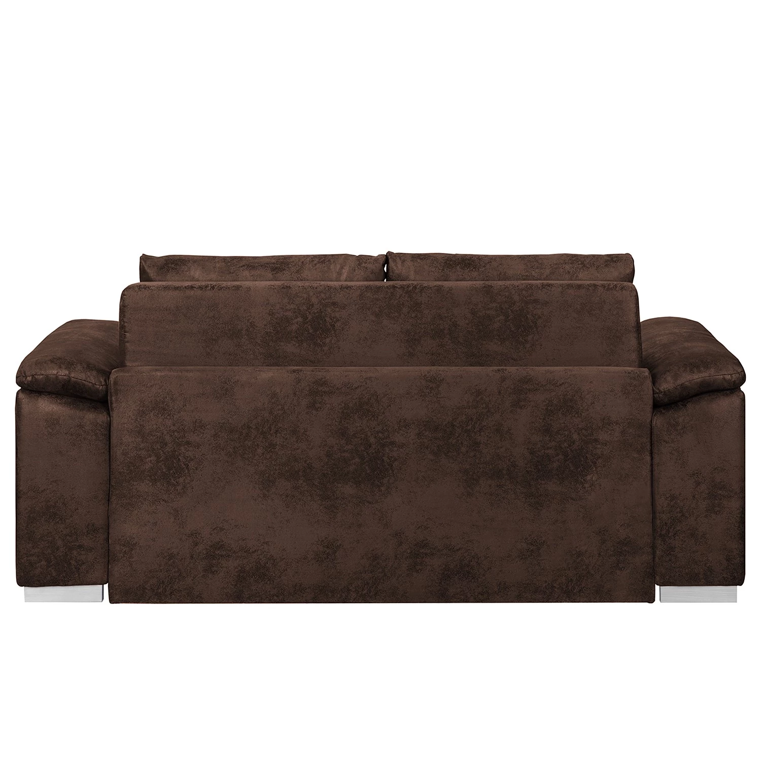 Mooved Canapé convertible Latina - Aspect cuir vieilli - Marron foncé - Largeur : 190 cm 2 Mooved Canapé convertible Latina - Aspect cuir vieilli - Marron foncé - Largeur : 190 cm – Image 2