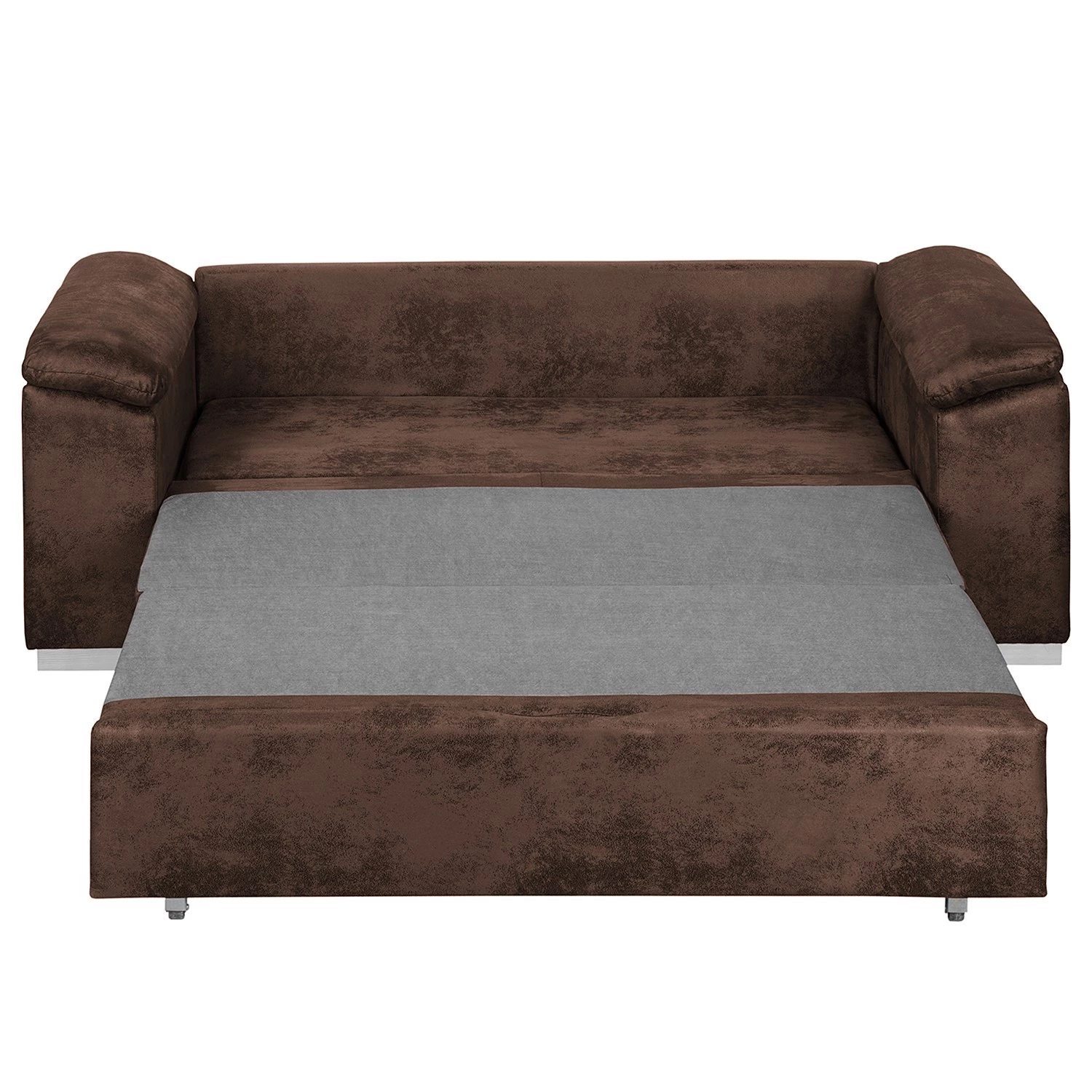 Mooved Canapé convertible Latina - Aspect cuir vieilli - Marron foncé - Largeur : 190 cm 5 Mooved Canapé convertible Latina - Aspect cuir vieilli - Marron foncé - Largeur : 190 cm – Image 5