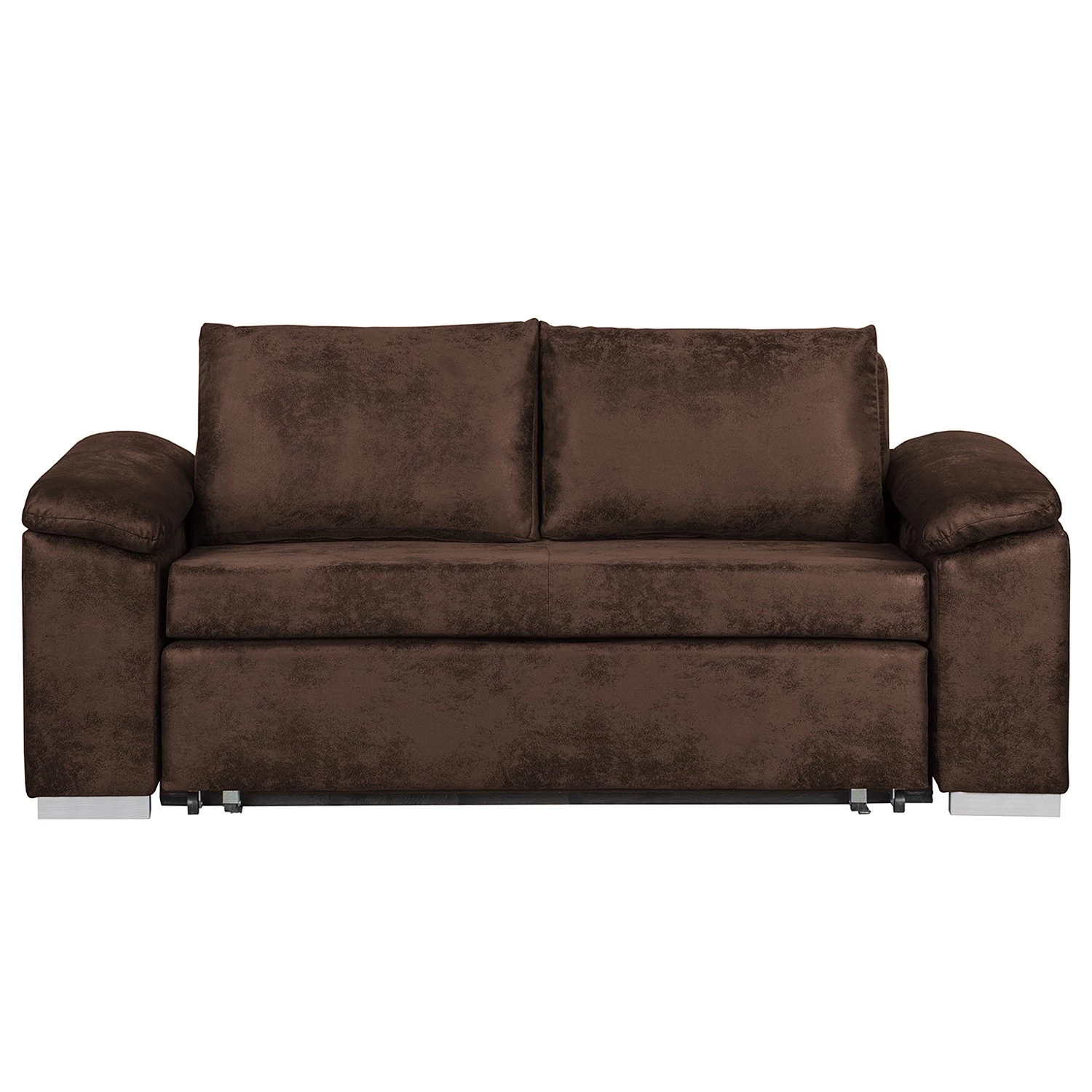 Mooved Canapé convertible Latina - Aspect cuir vieilli - Marron foncé - Largeur : 190 cm 10 Mooved Canapé convertible Latina - Aspect cuir vieilli - Marron foncé - Largeur : 190 cm – Image 10