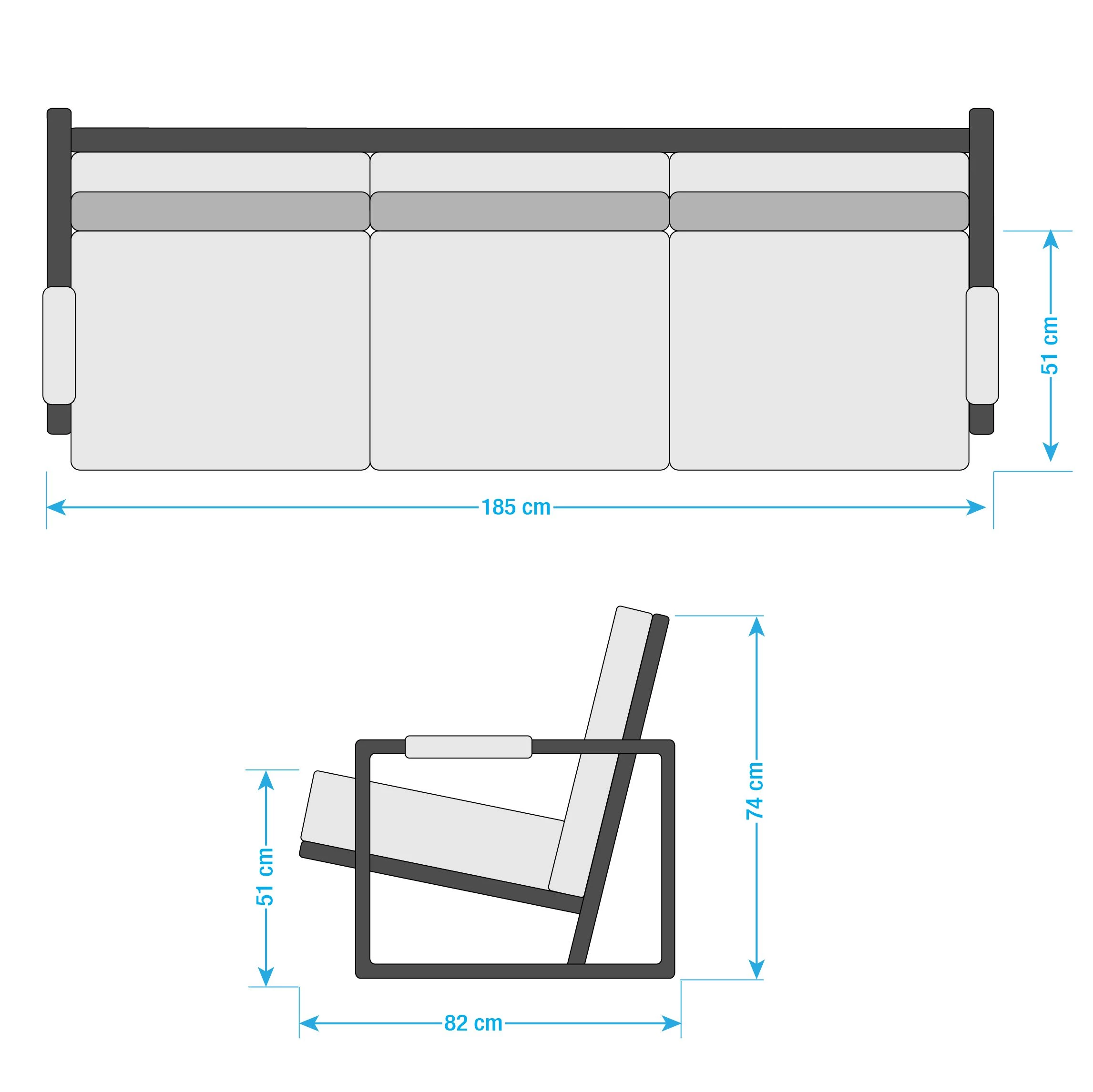 Ars manufacti Canapé Rhode (3 places) - Brun 16 Ars manufacti Canapé Rhode (3 places) - Brun – Image 16