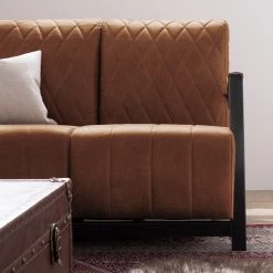 Ars manufacti Canapé Straid (2 places) - Brun -Canapés Soldes Magasin 1000042096 190225 10091700062 GALLERYIMAGES P000000001000042096