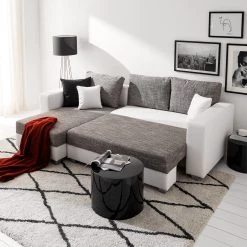 Fredriks Canapé d'angle Dublin II (convertible) - Blanc / Gris -Canapés Soldes Magasin 1000073164 210614 18404100581 MOOD DETAILS P000000001000073164 mood