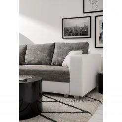 Fredriks Canapé d'angle Dublin II (convertible) - Blanc / Gris -Canapés Soldes Magasin 1000073164 210614 18404200592 DETAILS P000000001000073164