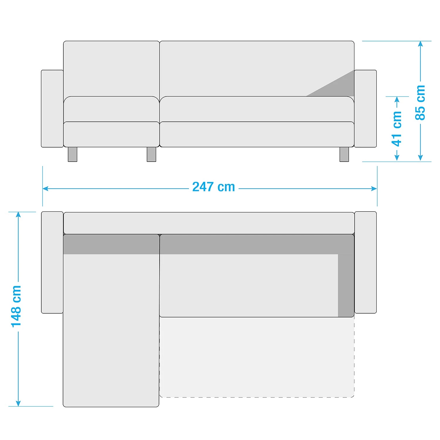 Fredriks Canapé d'angle Dublin II (convertible) - Noir 11 Fredriks Canapé d'angle Dublin II (convertible) - Noir – Image 11
