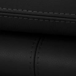 Canapé Capri (2 places) - Cuir Mabel: Noir -Canapés Soldes Magasin 1000073297 220304 100 DETAILS P000000001000073297