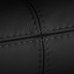 Canapé Capri (2 places) - Cuir Mabel: Noir -Canapés Soldes Magasin 1000073297 220304 110 DETAILS P000000001000073297