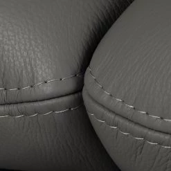 Canapé Capri (3 places) - Cuir Mabel: Gris foncé -Canapés Soldes Magasin 1000073303 220304 090 DETAILS P000000001000073303