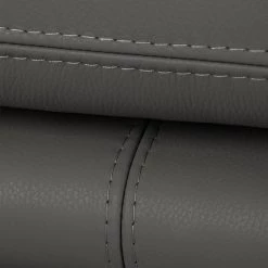 Canapé Capri (3 places) - Cuir Mabel: Gris foncé -Canapés Soldes Magasin 1000073303 220304 100 DETAILS P000000001000073303