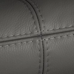 Canapé Capri (3 places) - Cuir Mabel: Gris foncé -Canapés Soldes Magasin 1000073303 220304 110 DETAILS P000000001000073303