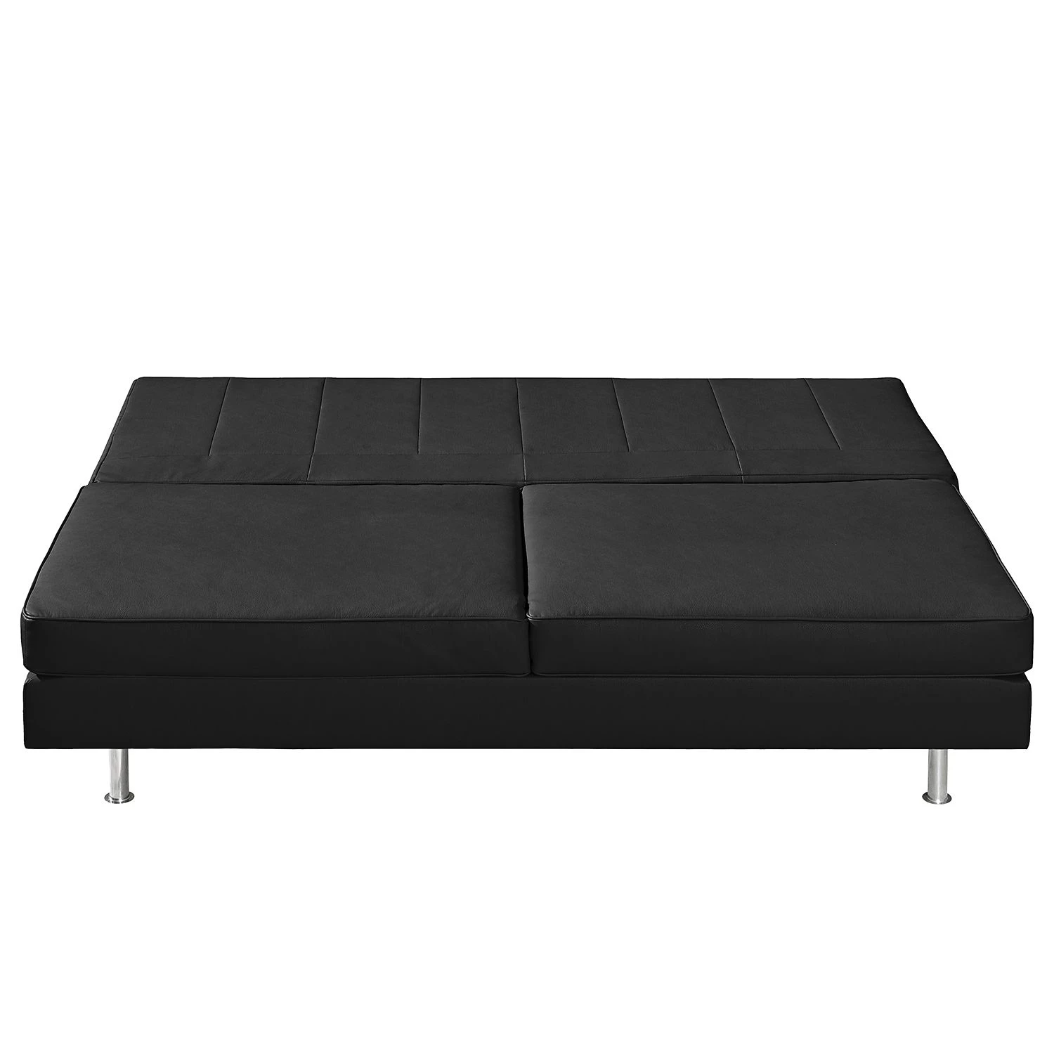 Roomscape Canapé convertible Emmanuela - Cuir véritable noir 9 Roomscape Canapé convertible Emmanuela - Cuir véritable noir – Image 9