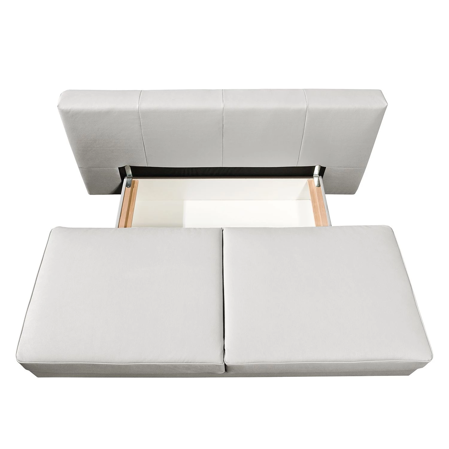 Roomscape Canapé convertible Emmanuela - Cuir véritable blanc 7 Roomscape Canapé convertible Emmanuela - Cuir véritable blanc – Image 7