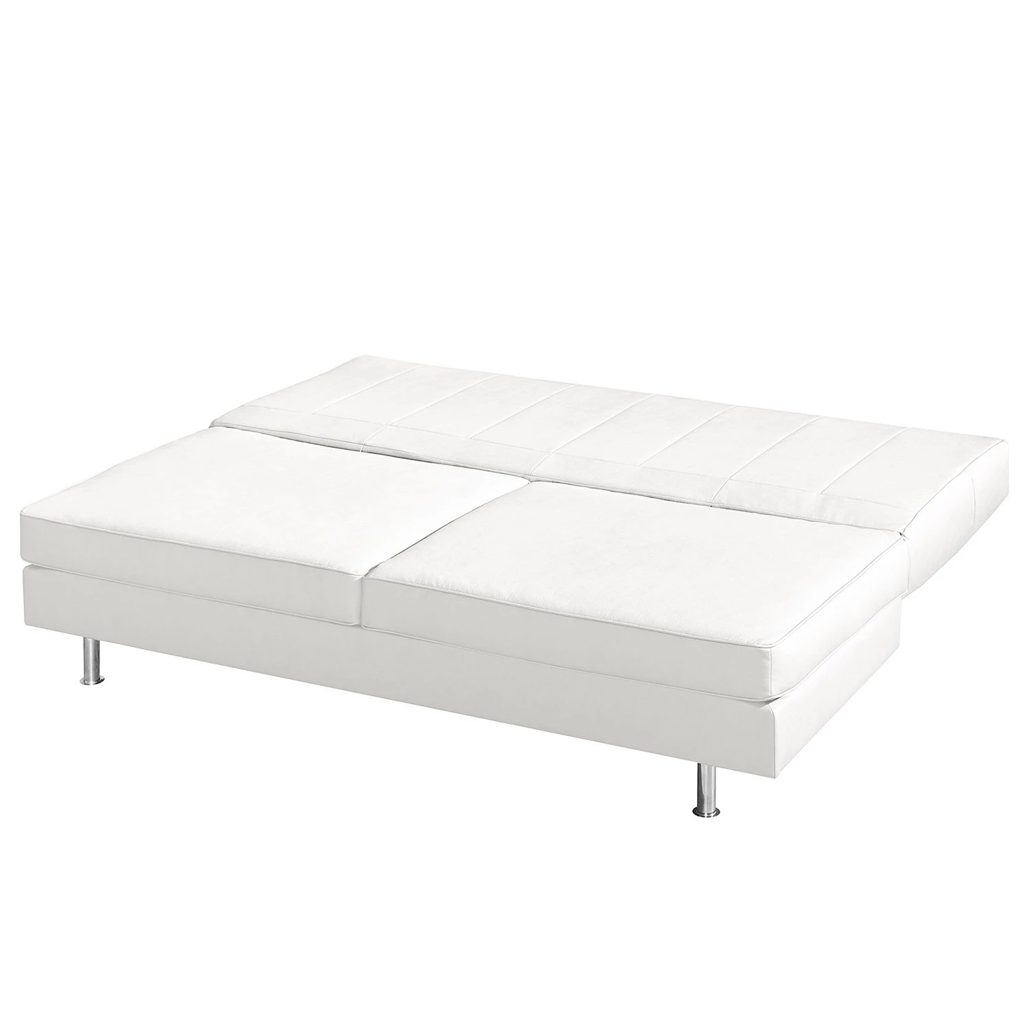 Roomscape Canapé convertible Emmanuela - Cuir véritable blanc 8 Roomscape Canapé convertible Emmanuela - Cuir véritable blanc – Image 8