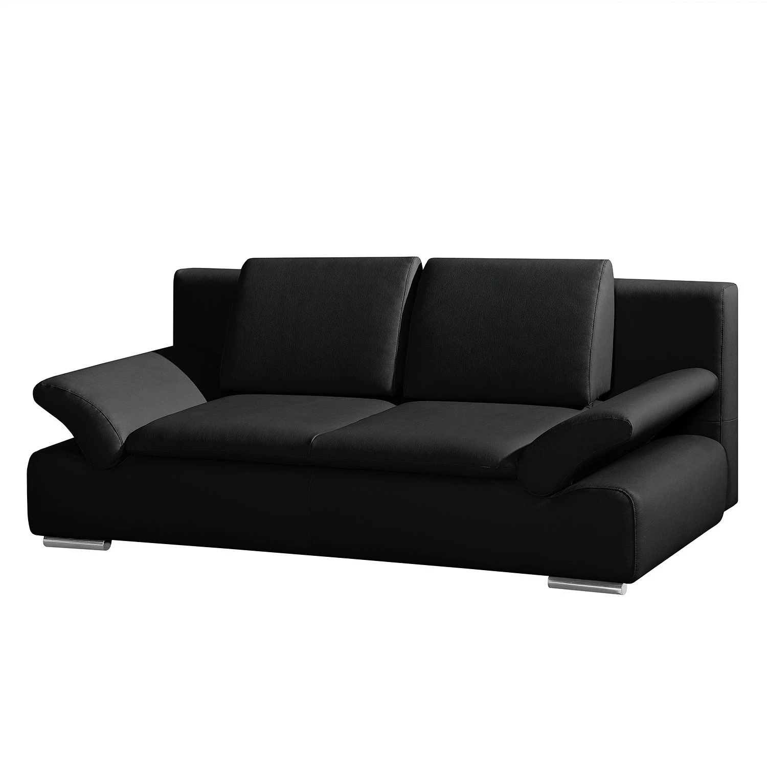 Loftscape Canapé convertible Norris II - Cuir véritable noir 8 Loftscape Canapé convertible Norris II - Cuir véritable noir – Image 8