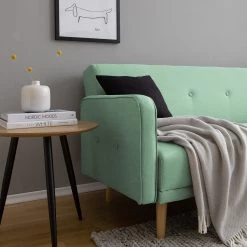 Mørteens Canapé convertible Daru I - Tissu Nims: Gris menthe -Canapés Soldes Magasin 1000086542 201201 06015500095 DETAILS P000000001000086542