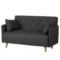 Mørteens Canapé convertible Morten - Tissu Nims: Gris foncé