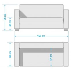 Ars manufacti Canapé Tullow (2 places) - Aspect cuir vieilli - Marron -Canapés Soldes Magasin 1000094666 201125 15410900087 SKETCH DETAILS P000000001000094666 sketch