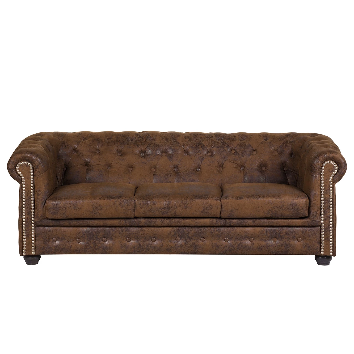 Canapé Torquay (3 places) - Marron 3 Canapé Torquay (3 places) - Marron – Image 3