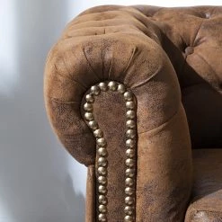 Canapé Torquay (3 places) - Marron -Canapés Soldes Magasin 1000094671 220121 101044000115 DETAILS P000000001000094671