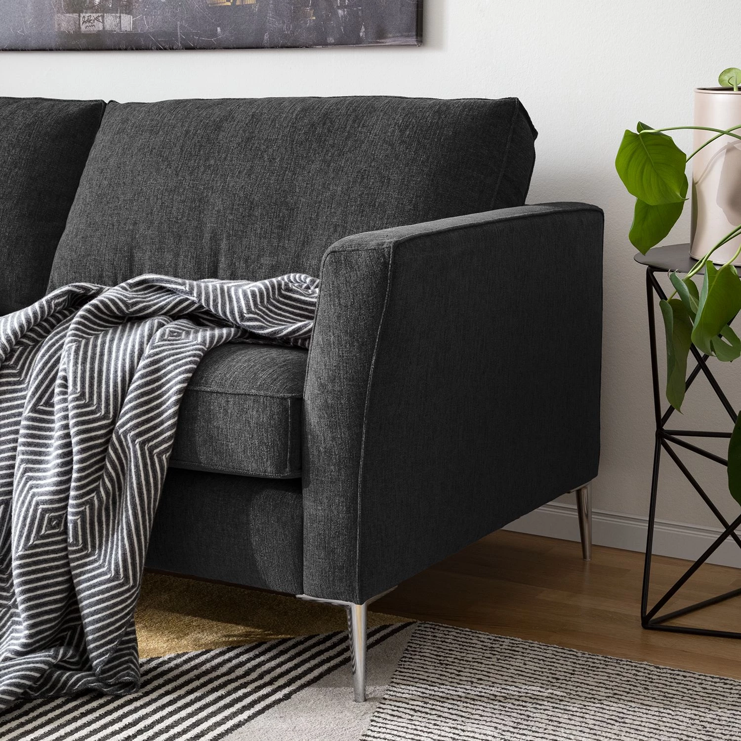 Fredriks Canapé Mirabela (3 places) - Noir chiné 7 Fredriks Canapé Mirabela (3 places) - Noir chiné – Image 7