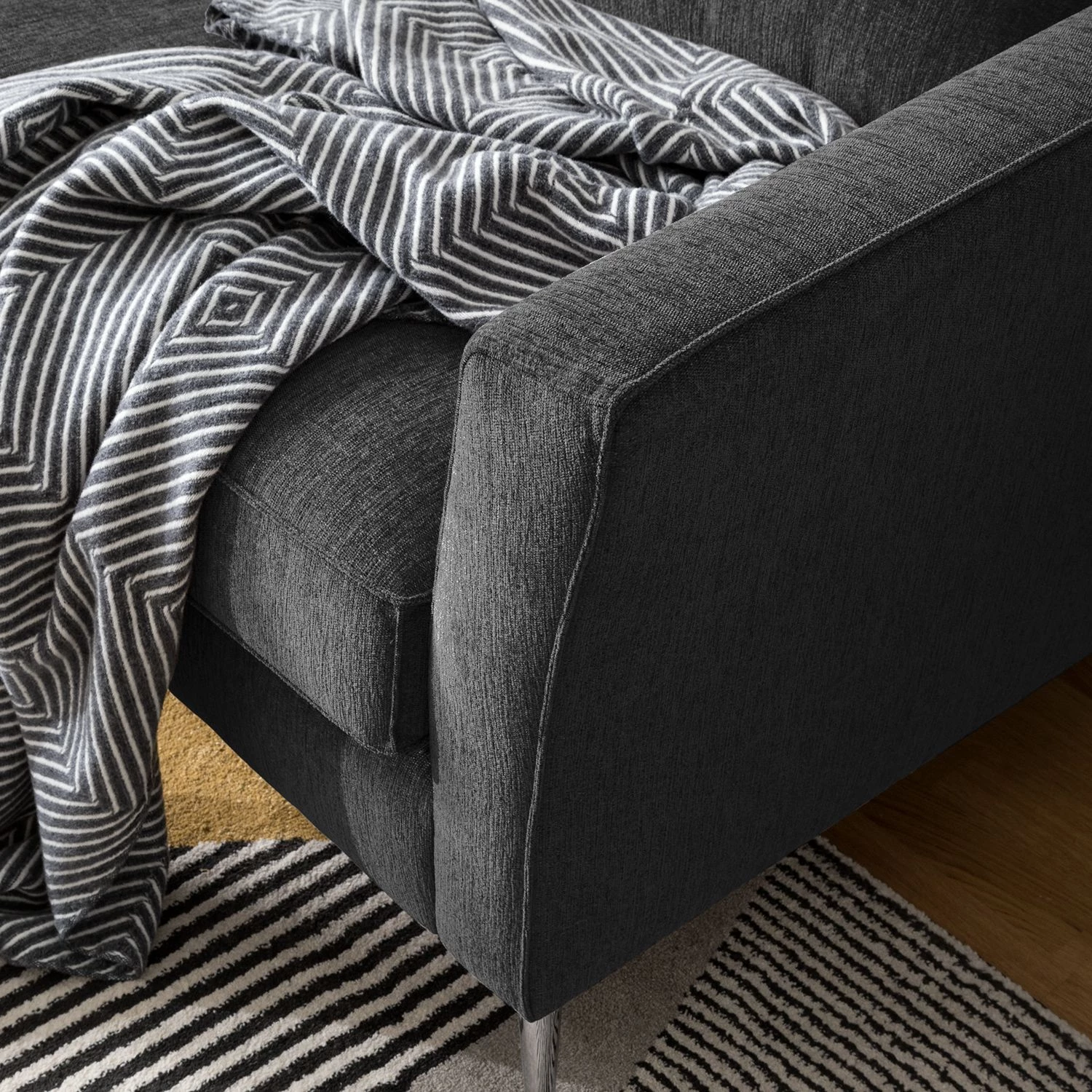 Fredriks Canapé Mirabela (3 places) - Noir chiné 9 Fredriks Canapé Mirabela (3 places) - Noir chiné – Image 9