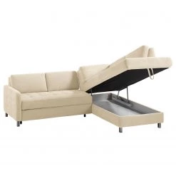 Fredriks Canapé d'angle Tanete - Crème - Méridienne longue à droite (vue de face) - Avec fonction couchage -Canapés Soldes Magasin 1000119653 190523 11493700064 GALLERYIMAGES P000000001000119653